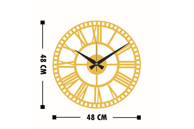 Dekorasjon Veggklokke - Gull - Innredning - Veggdekorasjon - Veggklokke