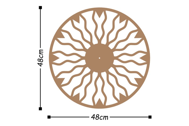 Dekorasjon Veggklokke - Kobber - Innredning - Veggdekorasjon - Veggklokke