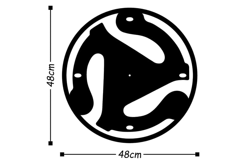 Dekorasjon Veggklokke - Svart - Innredning - Veggdekorasjon - Veggklokke