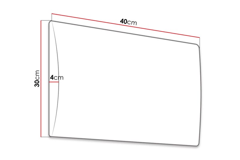 Lornel Stoppet Veggpanel 40x30 cm - Blå - Innredning - Veggdekorasjon