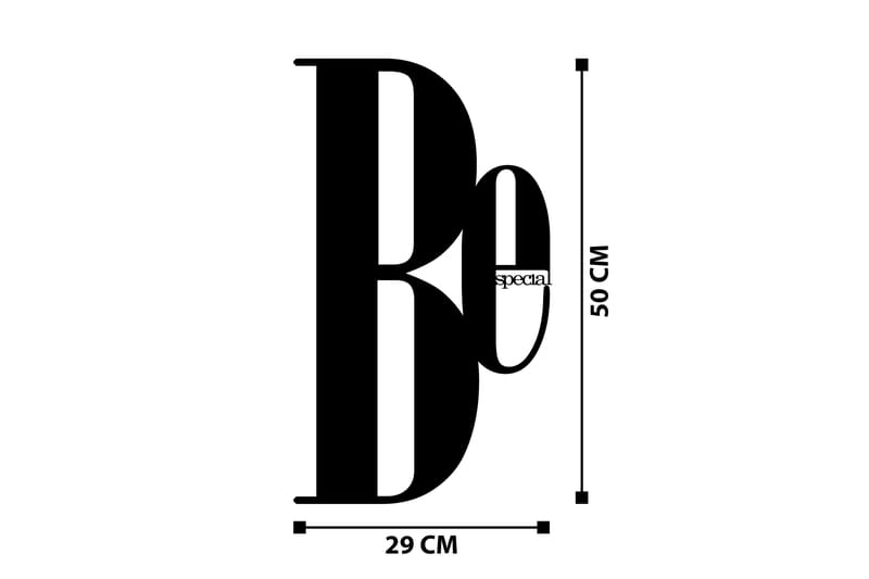Be Special Veggdekor - Svart - Innredning - Veggdekorasjon - Skilt - Metallskilt