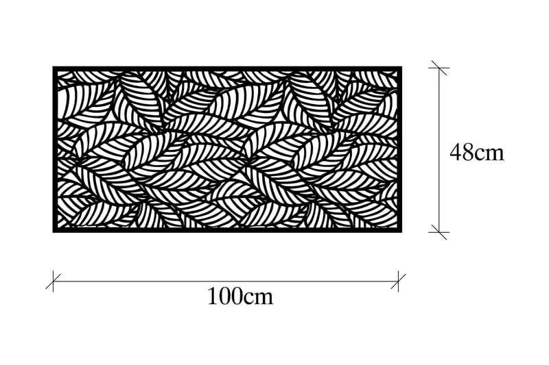 Decorative Panel 5 - Veggdekor - Svart - Innredning - Veggdekorasjon - Skilt - Metallskilt