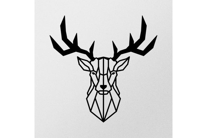 Deer2 Veggdekor - Svart - Innredning - Veggdekorasjon - Skilt - Metallskilt