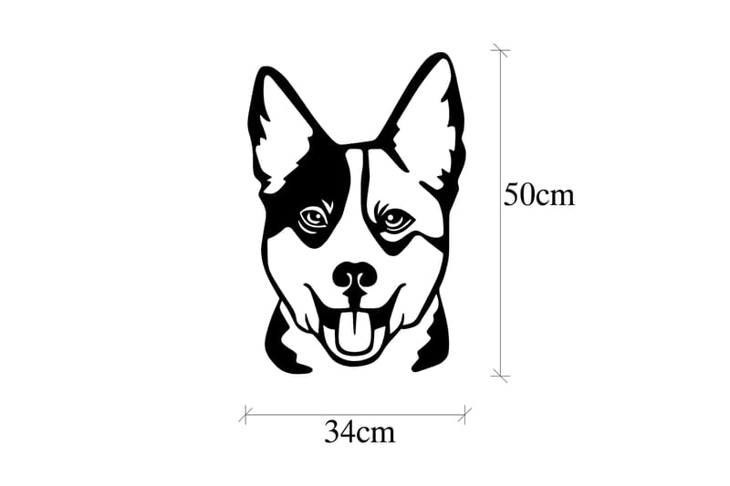 Dog 10 Veggdekor - Svart - Innredning - Veggdekorasjon - Skilt - Metallskilt