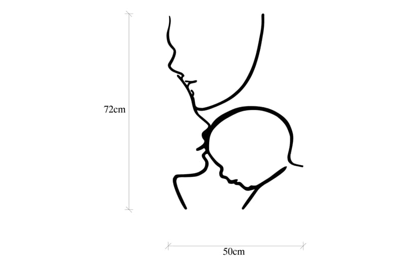 Family Veggdekor - Svart - Innredning - Veggdekorasjon - Skilt - Metallskilt