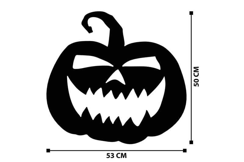 Halloween 14 Veggdekor - Svart - Innredning - Veggdekorasjon - Skilt - Metallskilt