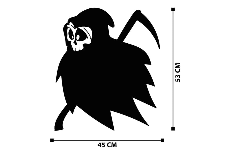 Halloween 8 Veggdekor - Svart - Innredning - Veggdekorasjon - Skilt - Metallskilt