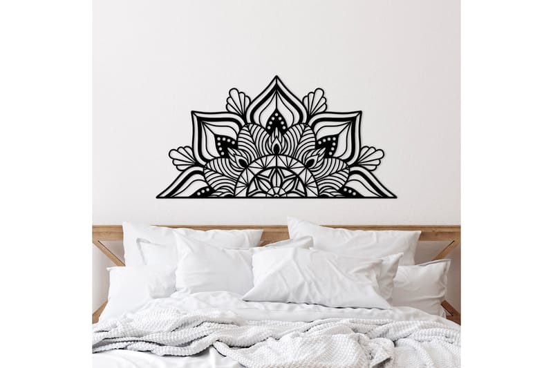 Mandalas 1 Veggdekor - Svart - Innredning - Veggdekorasjon - Skilt - Metallskilt