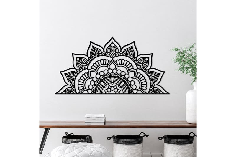 Mandalas 3 Veggdekor - Svart - Innredning - Veggdekorasjon - Skilt - Metallskilt