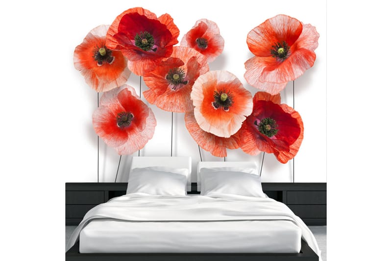 Bakgrunn Nine Poppies 250x175 - Artgeist sp. z o. o. - Innredning - Veggdekorasjon - Tapeter - Fototapeter