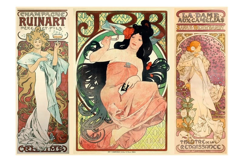 Fototapet Alphonse Mucha Women's 300x210 - Artgeist sp. z o. o. - Innredning - Veggdekorasjon - Tapeter - Fototapeter