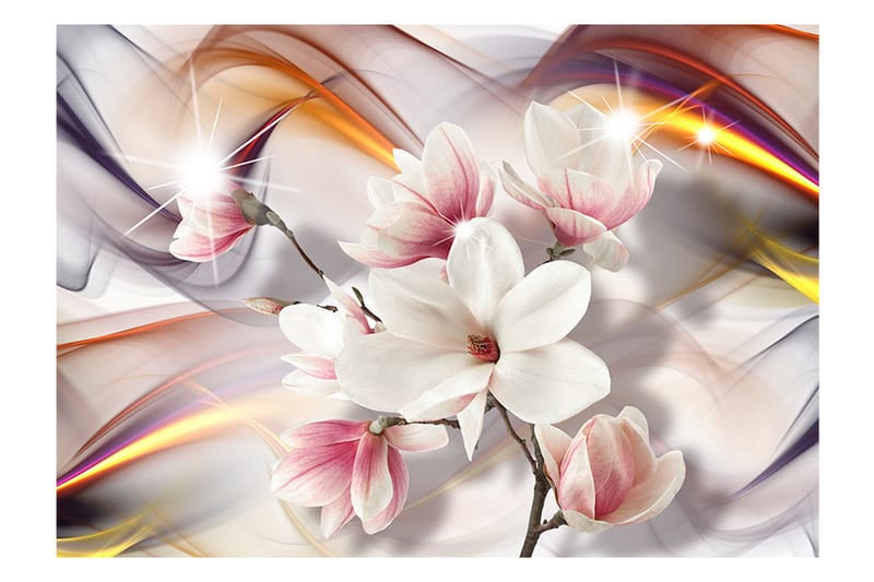 Fototapet Artistic Magnolias 150x105 - Artgeist sp. z o. o. - Innredning - Veggdekorasjon - Tapeter - Fototapeter