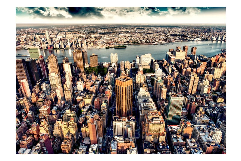 Fototapet Bird's Eye View Of New York 350x245 - Artgeist sp. z o. o. - Innredning - Veggdekorasjon - Tapeter - Fototapeter