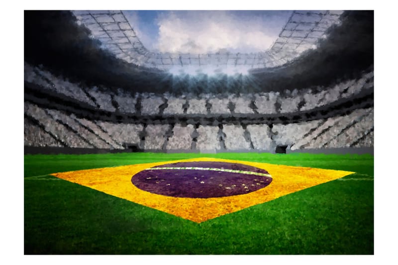 Fototapet Brazilian Stadium 100x70 - Artgeist sp. z o. o. - Innredning - Veggdekorasjon - Tapeter - Fototapeter