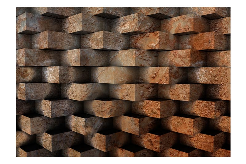 Fototapet Brick Braid 250x175 - Artgeist sp. z o. o. - Innredning - Veggdekorasjon - Tapeter - Fototapeter