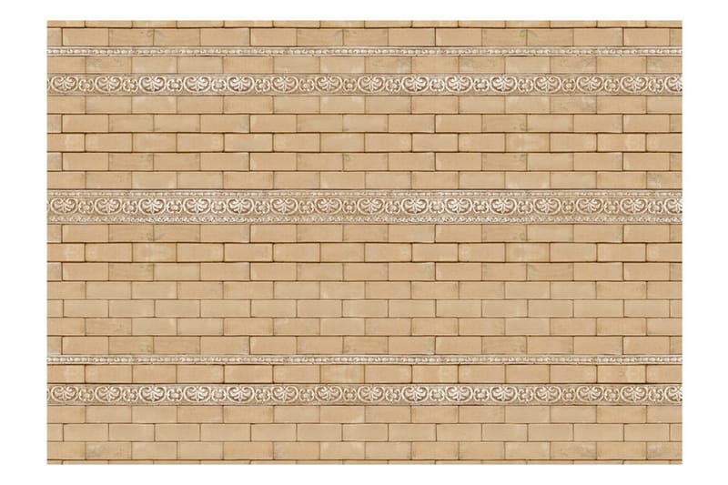 Fototapet Brick With Ornaments 100x70 - Artgeist sp. z o. o. - Innredning - Veggdekorasjon - Tapeter - Fototapeter