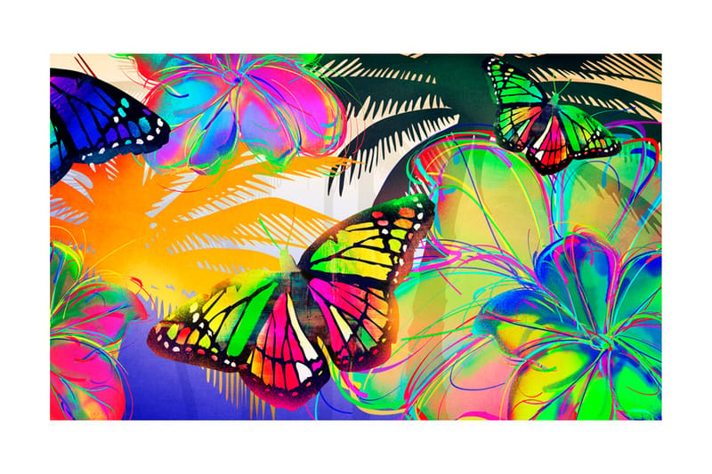 Fototapet Butterflies In The Stomach 450x270 - Artgeist sp. z o. o. - Innredning - Veggdekorasjon - Tapeter - Fototapeter