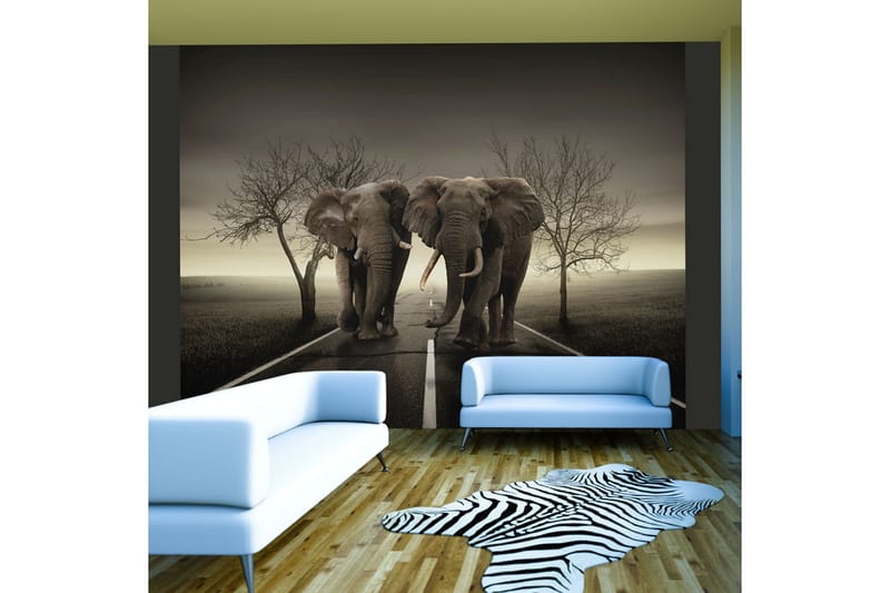 Fototapet City Of Elephants 250x193 - Artgeist sp. z o. o. - Innredning - Veggdekorasjon - Tapeter - Fototapeter