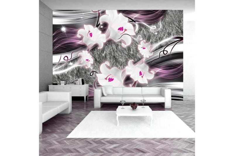 Fototapet Dance Of Charmed Lilies 100x70 - Artgeist sp. z o. o. - Innredning - Veggdekorasjon - Tapeter - Fototapeter