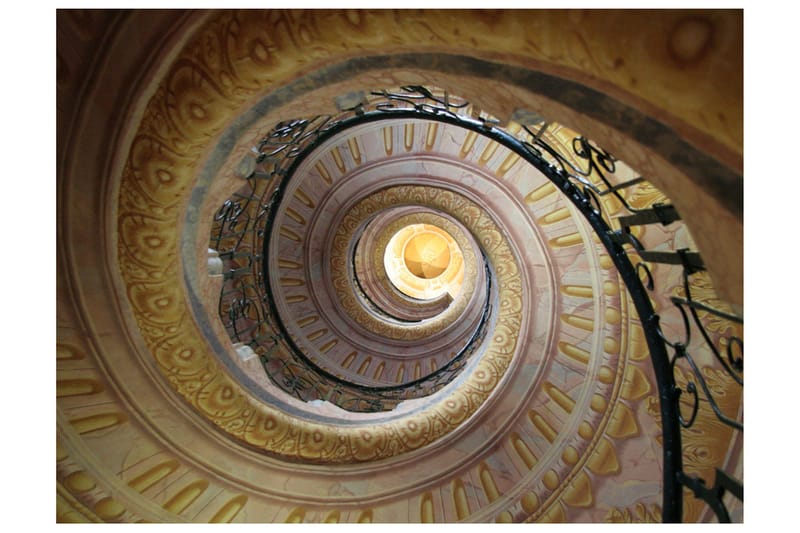 Fototapet Decorative Spiral Stairs 300x231 - Artgeist sp. z o. o. - Fototapeter