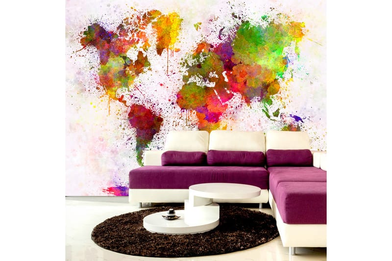 Fototapet Dyed World 100x70 - Artgeist sp. z o. o. - Innredning - Veggdekorasjon - Tapeter - Fototapeter