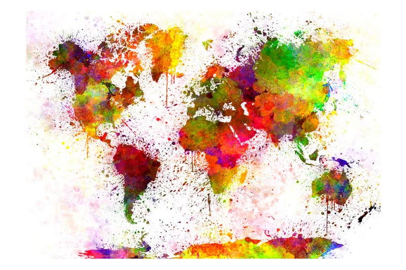 Fototapet Dyed World 100x70 - Artgeist sp. z o. o. - Innredning - Veggdekorasjon - Tapeter - Fototapeter