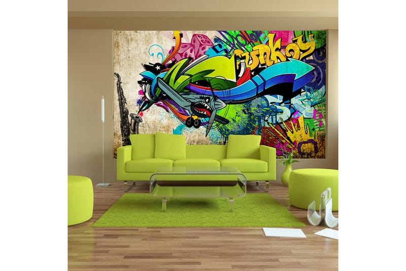 Fototapet Funky Graffiti 100x70 - Artgeist sp. z o. o. - Innredning - Veggdekorasjon - Tapeter - Fototapeter