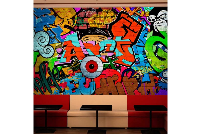 Fototapet Graffiti Art 200x140 - Artgeist sp. z o. o. - Innredning - Veggdekorasjon - Tapeter - Fototapeter