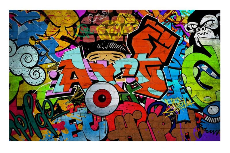 Fototapet Graffiti Art 250x175 - Artgeist sp. z o. o. - Innredning - Veggdekorasjon - Tapeter - Fototapeter