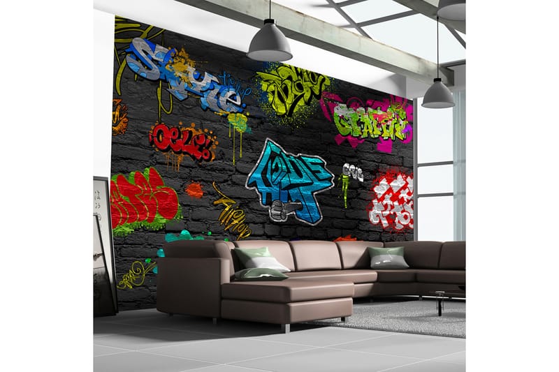 Fototapet Graffiti Wall 100x70 - Artgeist sp. z o. o. - Innredning - Veggdekorasjon - Tapeter - Fototapeter