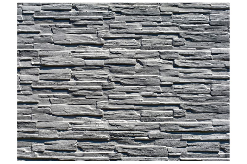 Fototapet Gray Stone Wall 250x193 - Artgeist sp. z o. o. - Innredning - Veggdekorasjon - Tapeter - Fototapeter