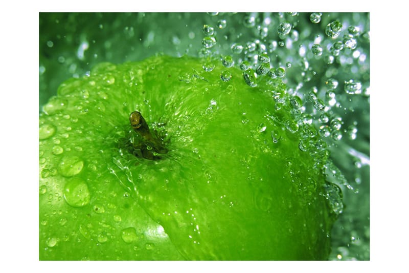 Fototapet Green Apple 200x154 - Artgeist sp. z o. o. - Innredning - Veggdekorasjon - Tapeter - Fototapeter