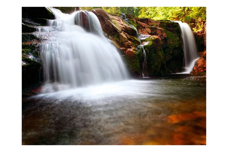 Fototapet Liten Elbe Foss 200x154 - Artgeist sp. z o. o. - Innredning - Veggdekorasjon - Tapeter - Fototapeter