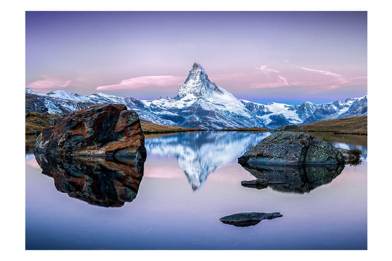 Fototapet Lonely Mountain 250x175 - Artgeist sp. z o. o. - Innredning - Veggdekorasjon - Tapeter - Fototapeter