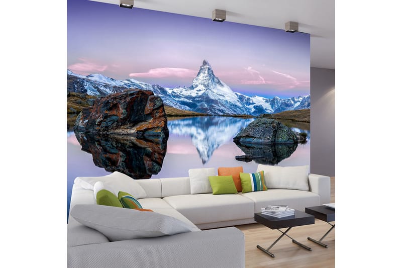 Fototapet Lonely Mountain 350x245 - Artgeist sp. z o. o. - Innredning - Veggdekorasjon - Tapeter - Fototapeter