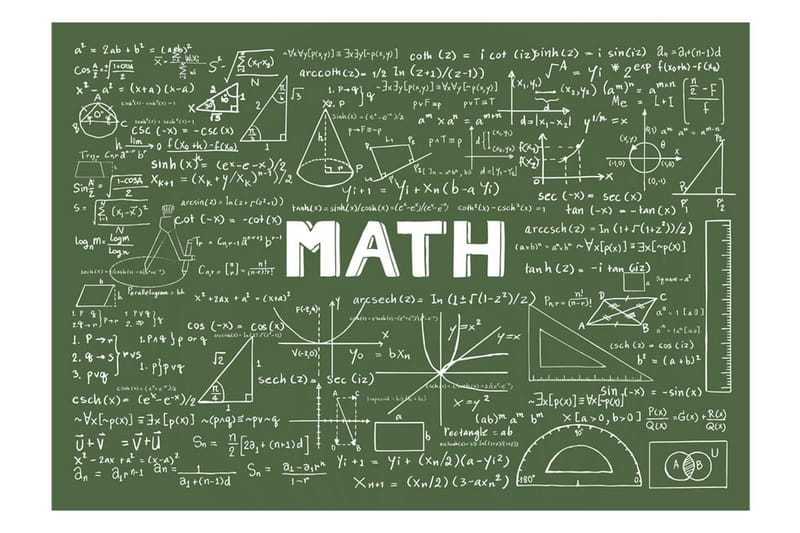 Fototapet Mathematical Formulas 350x245 - Artgeist sp. z o. o. - Innredning - Veggdekorasjon - Tapeter - Fototapeter