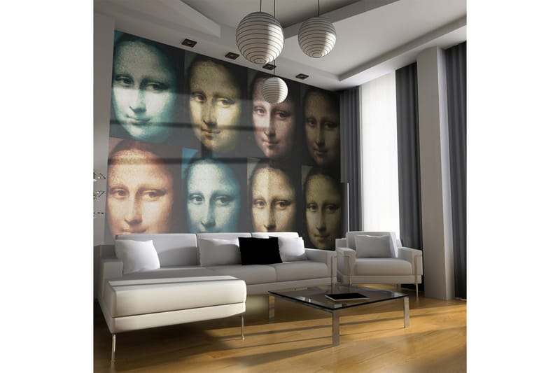 Fototapet Mona Lisa Pop Art 250x193 - Artgeist sp. z o. o. - Innredning - Veggdekorasjon - Tapeter - Fototapeter