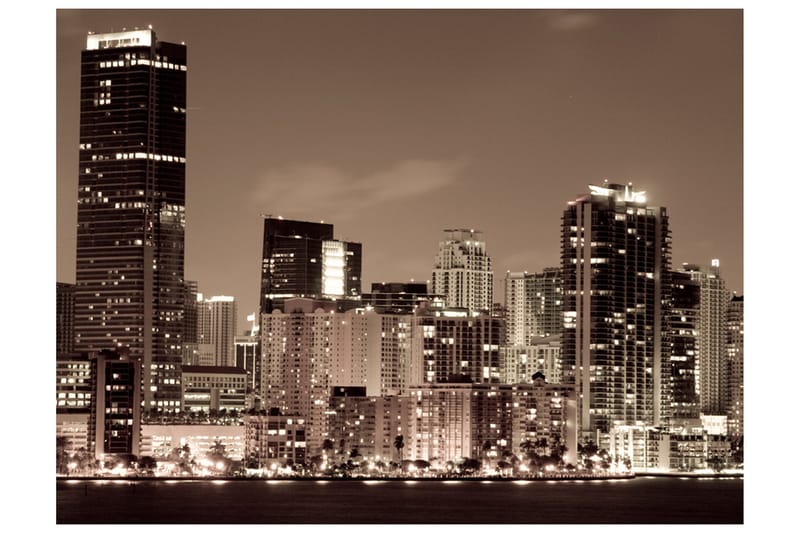 Fototapet Nattliv Miami 400x309 - Artgeist sp. z o. o. - Innredning - Veggdekorasjon - Tapeter - Fototapeter