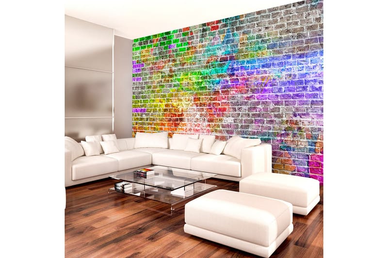 Fototapet Rainbow Wall 100x70 - Artgeist sp. z o. o. - Innredning - Veggdekorasjon - Tapeter - Fototapeter