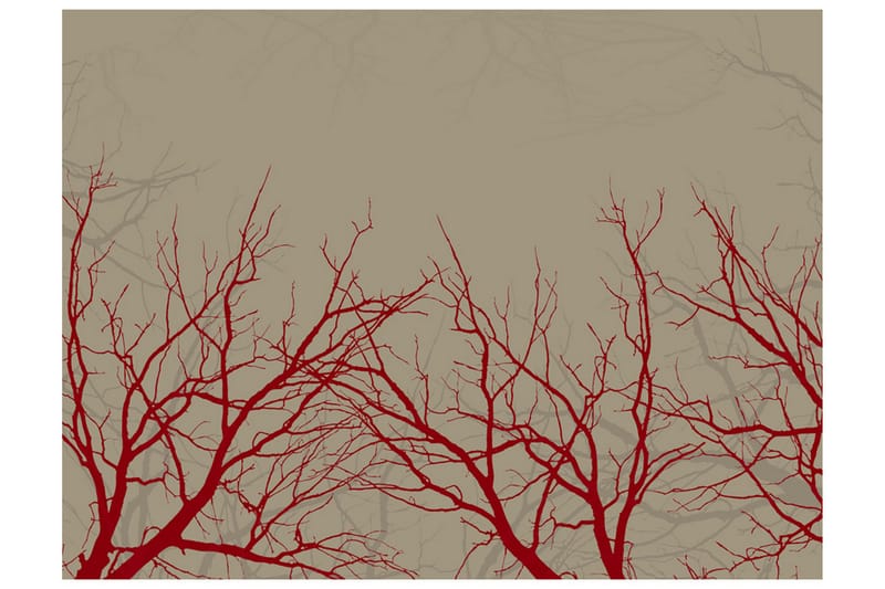 Fototapet Red-Hot Branches 200x154 - Artgeist sp. z o. o. - Innredning - Veggdekorasjon - Tapeter - Fototapeter