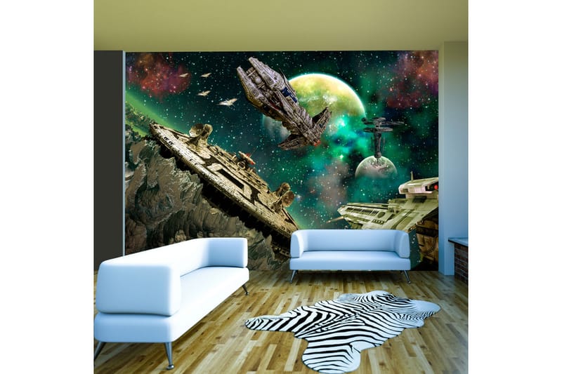 Fototapet Space Fleet 100x70 - Artgeist sp. z o. o. - Innredning - Veggdekorasjon - Tapeter - Fototapeter