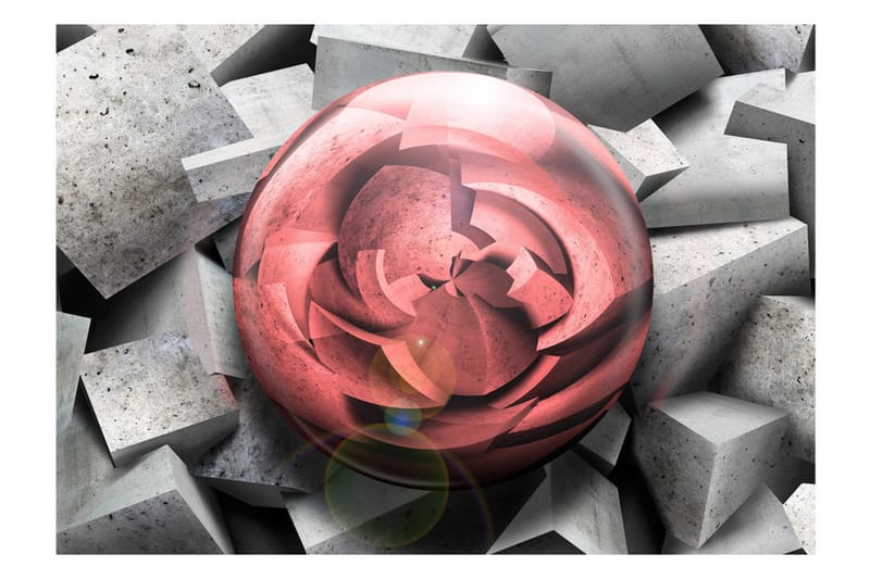 Fototapet Stone Rose 250x175 - Artgeist sp. z o. o. - Innredning - Veggdekorasjon - Tapeter - Fototapeter