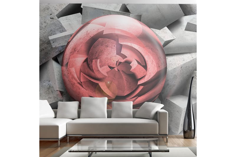 Fototapet Stone Rose 250x175 - Artgeist sp. z o. o. - Innredning - Veggdekorasjon - Tapeter - Fototapeter