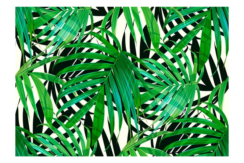 Fototapet Tropical Leaves 100x70 - Artgeist sp. z o. o. - Innredning - Veggdekorasjon - Tapeter - Fototapeter