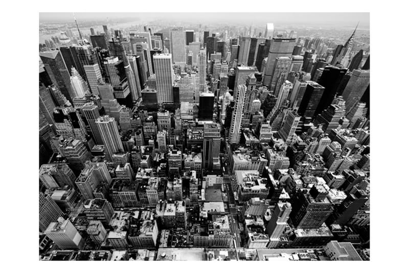 Fototapet USA New York Black And White 200x154 - Artgeist sp. z o. o. - Innredning - Veggdekorasjon - Tapeter - Fototapeter