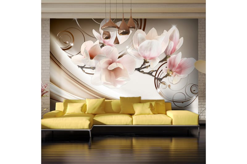 Fototapet Waves Of Magnolia 250x175 - Artgeist sp. z o. o. - Innredning - Veggdekorasjon - Tapeter - Fototapeter