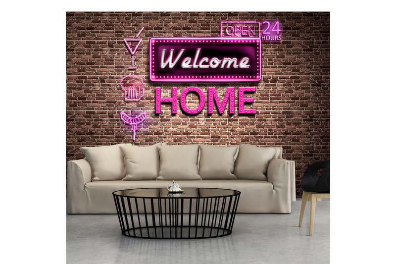 Fototapet Welcome Home 100x70 - Artgeist sp. z o. o. - Innredning - Veggdekorasjon - Tapeter - Fototapeter