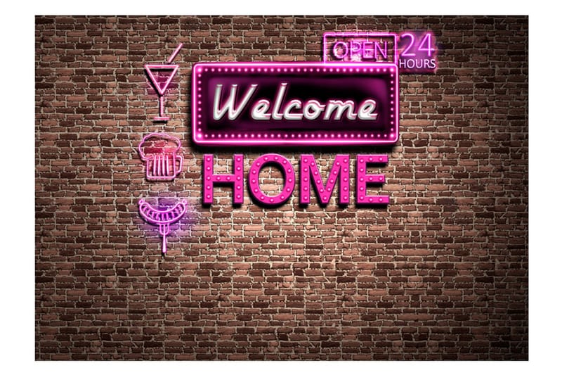 Fototapet Welcome Home 100x70 - Artgeist sp. z o. o. - Innredning - Veggdekorasjon - Tapeter - Fototapeter