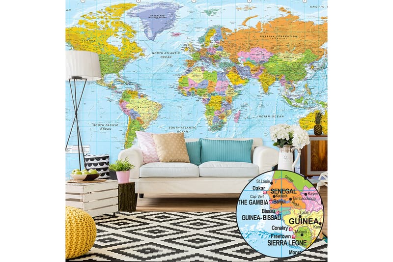 Fototapet XXL Orbis Terrarum II 500x280 - Artgeist sp. z o. o. - Innredning - Veggdekorasjon - Tapeter - Fototapeter