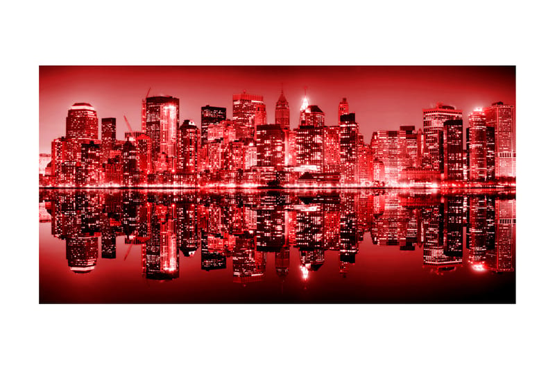 Fototapet XXL Red-Hot NYC 550x270 - Artgeist sp. z o. o. - Innredning - Veggdekorasjon - Tapeter - Fototapeter